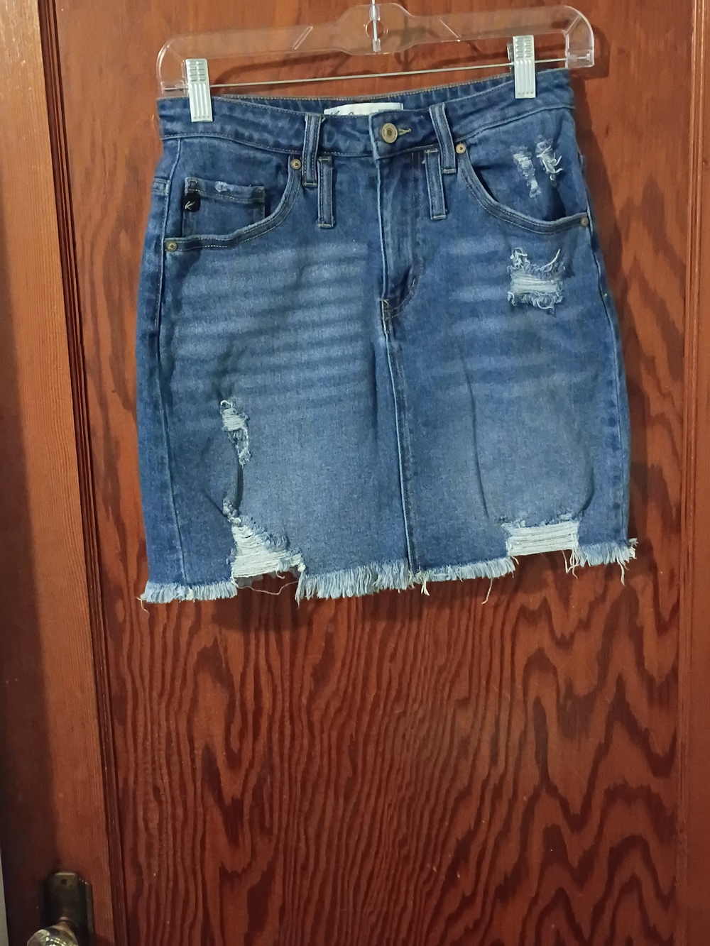 KanCan Blue Denim Mini Skirt - Size 25